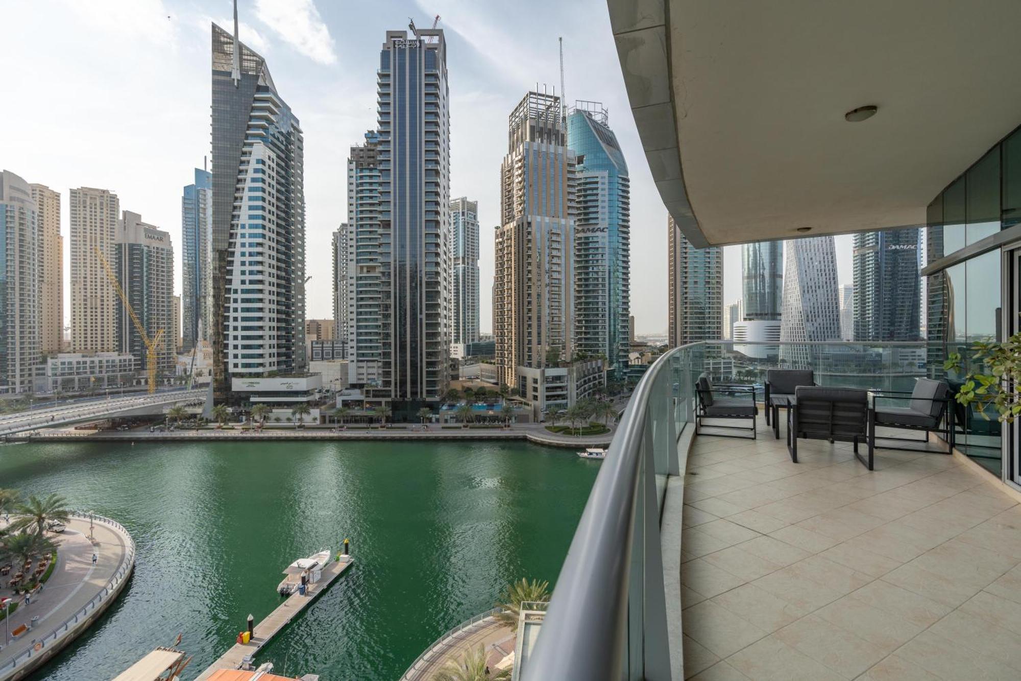 Vacay Lettings - Full Marina View 3 Bedroom Plus Maid Room Дубай Екстер'єр фото